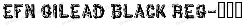 EFN Gilead Black Reg字体转换